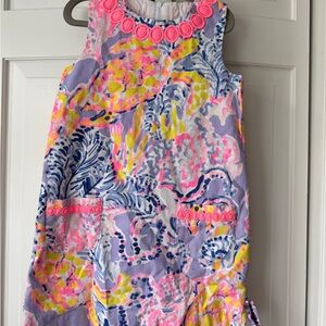 Lilly Pulitzer Pink and purple So Snappy girls shift Dress
